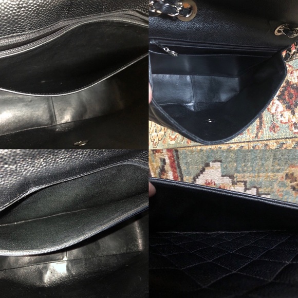 SOLD***Chanel Vintage Classic Jumbo Caviar Flap - Picture 12 of 13